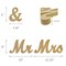 Wrapables Mr & Mrs Elegant Wooden Letter Wedding Sign, Party Decoration for Photos and Table